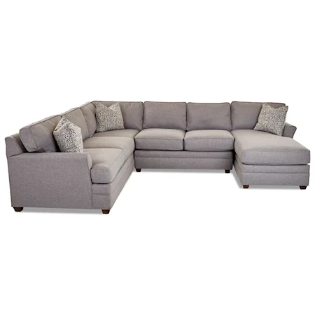 Transitional 3-Piece Sectional Sofa with RAF Chaise